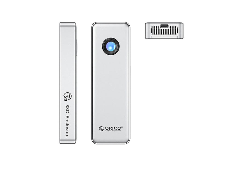 ORICO OUM2-G20 M.2 NVME USB-C 3.2 20Gb/s Disk Drive - Silver