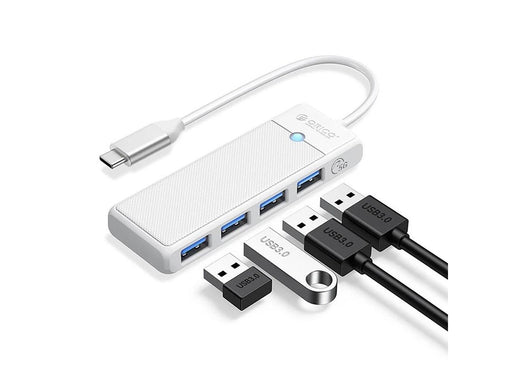 ORICO PAPW4A-C3 USB Hub 4-port 4x USB-A 3.0 1 m - white USB-Hubs - USB 3.0 - 4 - Weiß