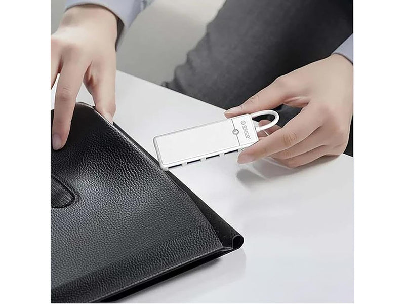 ORICO PAPW4A-C3 USB Hub 4-port 4x USB-A 3.0 1 m - white USB-Hubs - USB 3.0 - 4 - Weiß