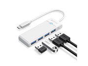 ORICO PAPW4A-C3 USB Hub 4-port 4x USB-A 3.0 1.8 m - white USB-Hubs - USB 3.0 - 4 - Weiß