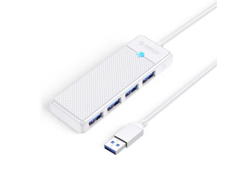 ORICO PAPW4A-U3 USB Hub 4-port 4x USB-A 3.0 1 m - white USB-Hubs - USB 3.0 - 4 - Weiß