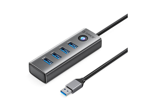 ORICO PDD4U-U3 Hub 4x USB-A 3.0 - Gray USB-Hubs - USB 3.0 - 4 - Grau
