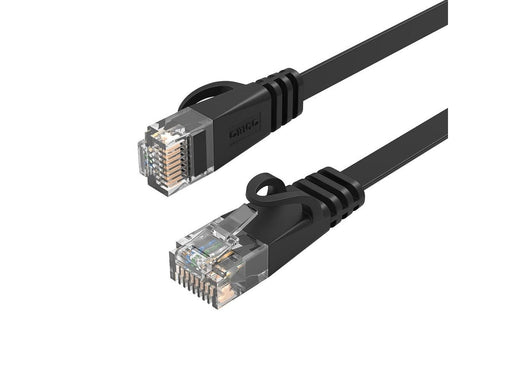 ORICO PUG-C6B CAT6 1000Mbps RJ45 Ethernet Network Cable Flat LAN 2m Black