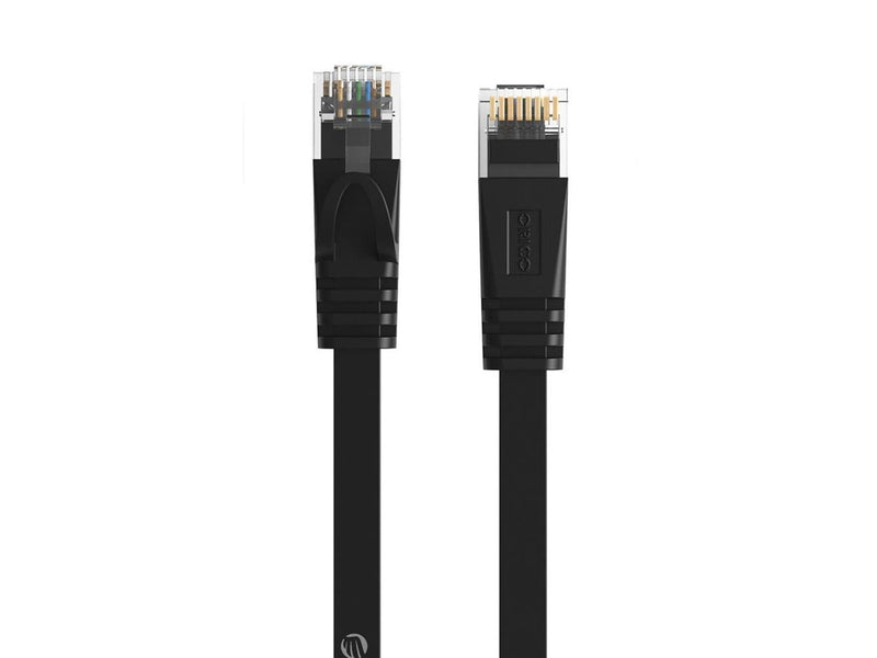 ORICO PUG-C6B CAT6 1000Mbps RJ45 Ethernet Network Cable Internet LAN Flat 0.5m - Black