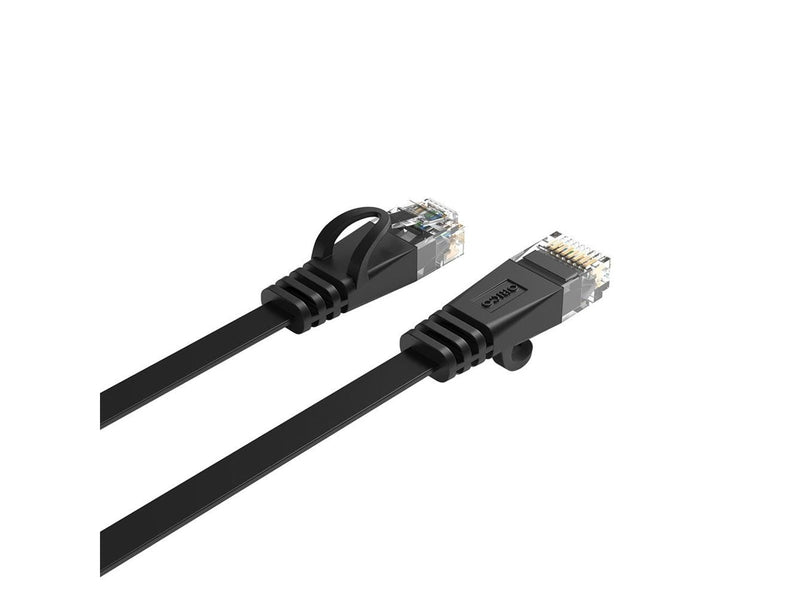 ORICO PUG-C6B CAT6 1000Mbps RJ45 Ethernet Network Cable Internet LAN Flat 0.5m - Black