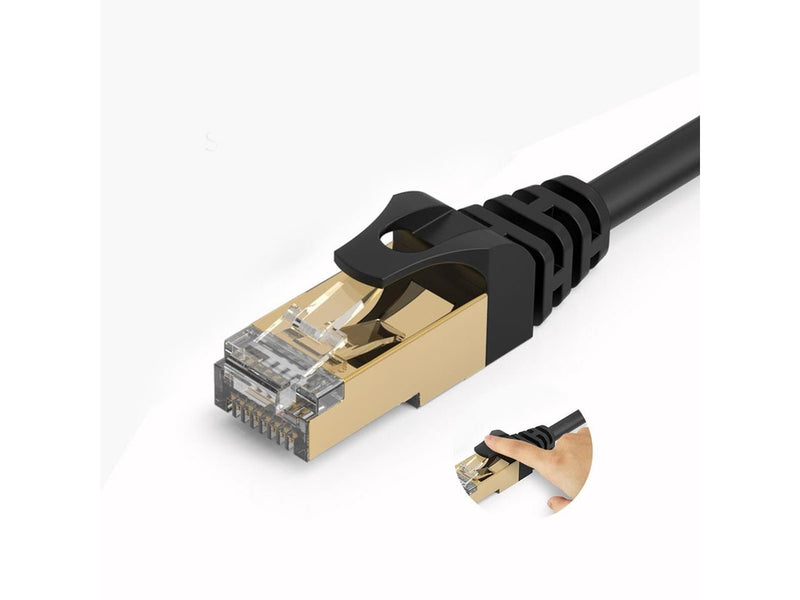 ORICO PUG-C7 CAT7 10Gbps RJ45 Ethernet Network Cable Internet LAN Round 1m - Black