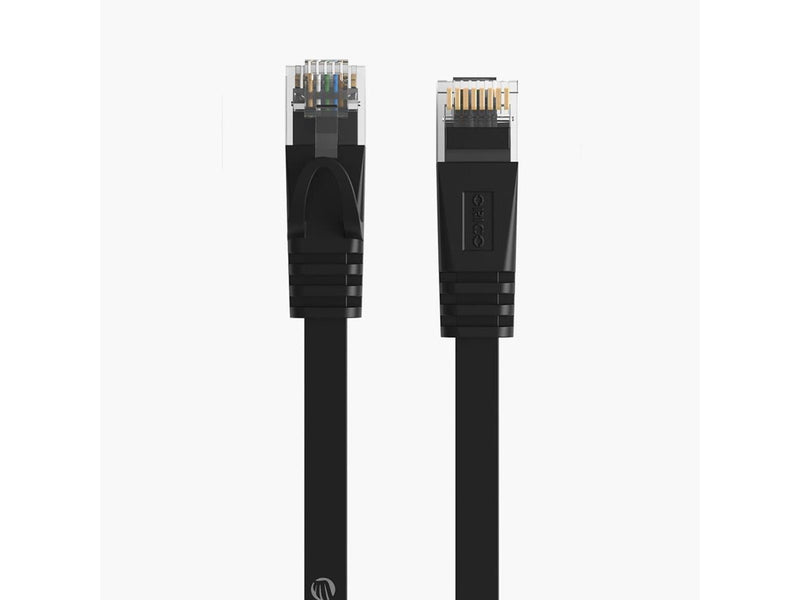ORICO PUG-C7B CAT7 10Gbps RJ45 Ethernet Network Cable Internet LAN Flat 8m - Black