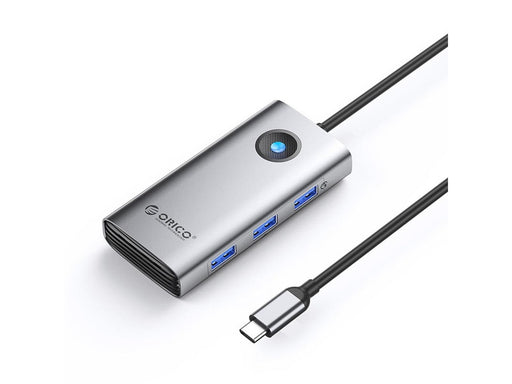 ORICO PW11 6in1 USB-C Docking Station 3x USB-A 3.0 1x USB-C PD 100W 1x HDMI 4K 30Hz 1x RJ45 2.5G Ethernet - Gray USB-Hubs - USB 3.0 - 6 - Grau