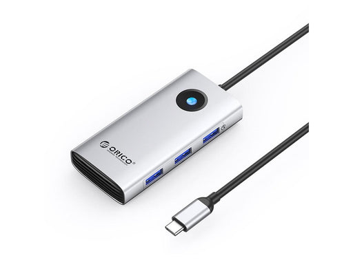 ORICO PW11 6in1 USB-C Docking Station 3x USB-A 3.0 1x USB-C PD 100W 1x HDMI 4K 30Hz 1x RJ45 2.5G Ethernet - Silver USB-Hubs - USB 3.0 - 6 - silber