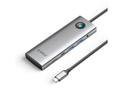 ORICO PW11 9in1 USB-C Docking Station 2x USB-A 3.0 1x USB-C 3.0 1x USB-C PD 100 1x HDMI 4K 60Hz 1x microSD/SD 1x RJ45 2.5G Ethernet 1x Audio 3.5 mm - Gray USB-Hubs - USB 3.0 - 9 - Grau