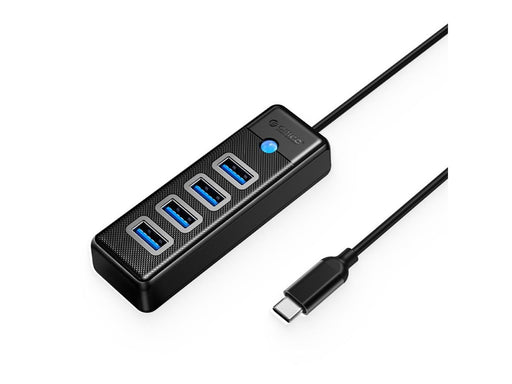 ORICO PW4U-C3 USB Hub 4-port USB-A 3.0 1m - black USB-Hubs - USB 3.0 - 4 - Schwarz