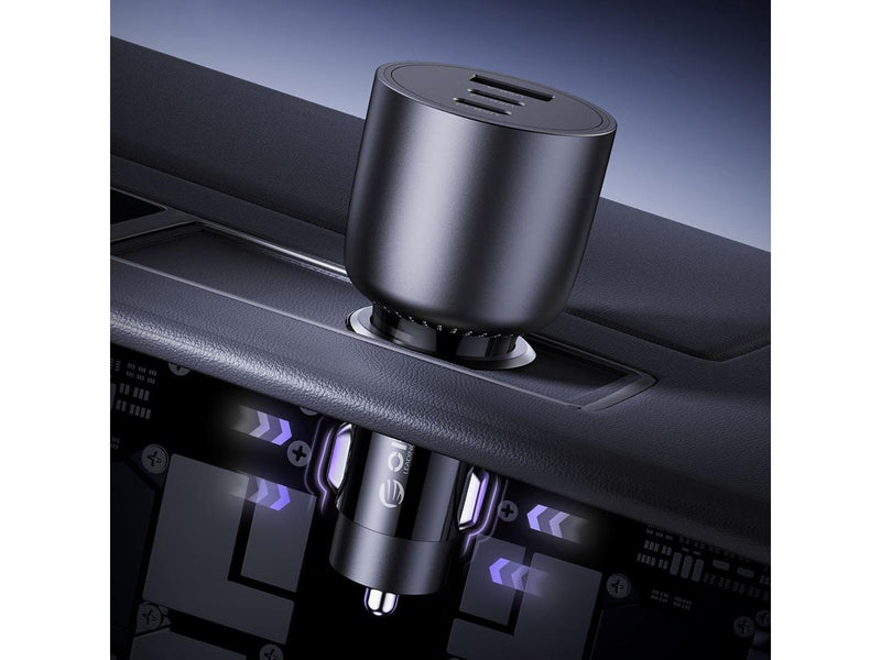 ORICO PowerLink 165W USB-A + 2x USB-C Car Charger - Black