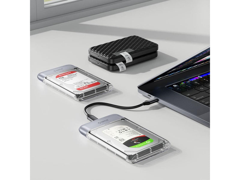 ORICO TX25C3 2.5" HDD/SSD USB-C 5Gb/s Disk Drive - Transparent