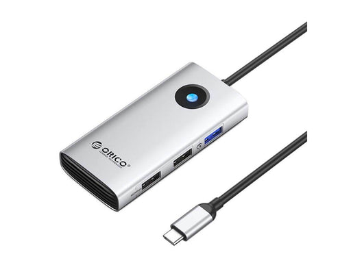 ORICO Type-C 5in1 HUB Multifunction Docking Station (silver) USB-Hubs - USB 3.0 - 5 - silber
