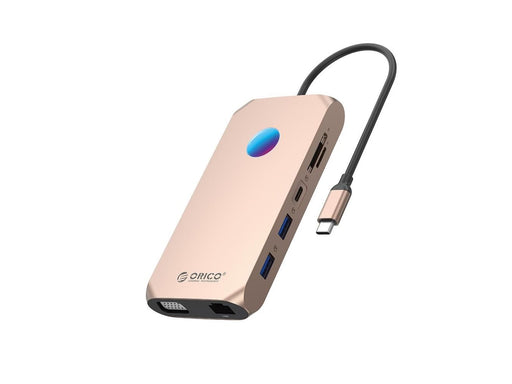 ORICO XCR 12in1 RGB USB-C Docking Station USB-Hubs - USB 3.1 - 12