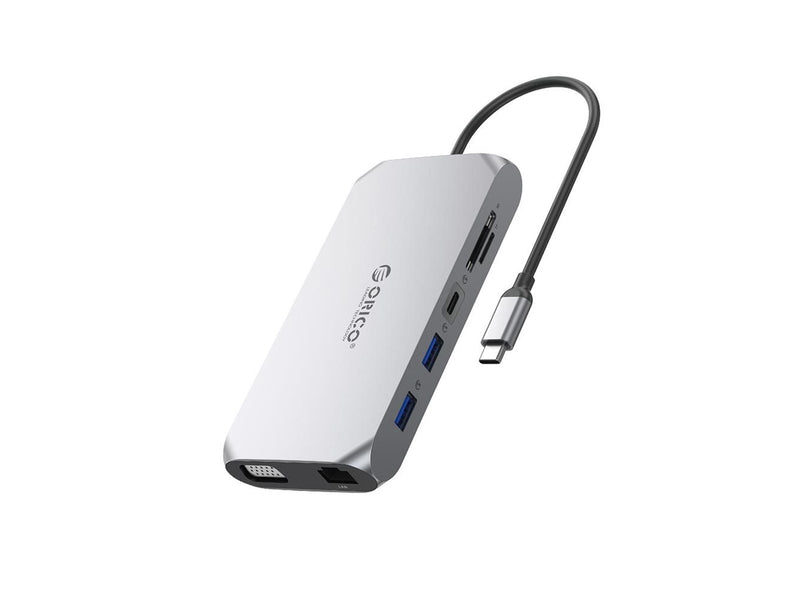 ORICO XCR 12in1 USB-C Docking Station USB-Hubs - USB 3.1 - 12 - Grau
