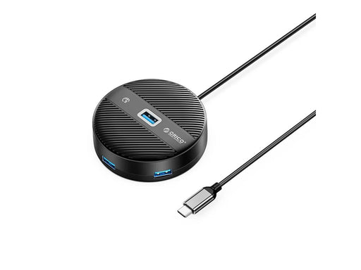 ORICO YS1-C2 4-port USB hub 1x USB-A 3.0 3x USB-A 2.0 0.3 m - black USB-Hubs - USB 3.0 - 4 - Schwarz