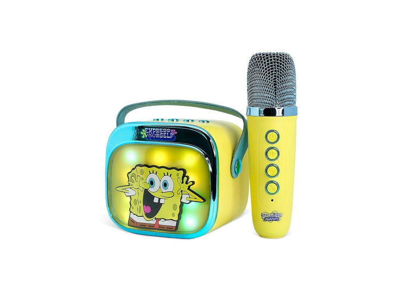 OTL Karaoke-Lautsprecher mit Mikrofon Popsing LED - SpongeBob Schwammkopf thema