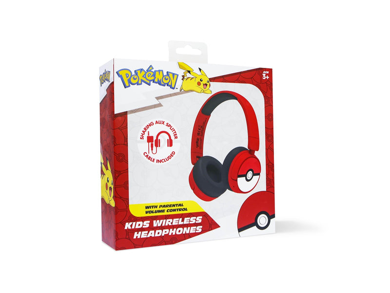 OTL Pokémon Poké Ball – Kinder Bluetooth-Kopfhörer – 85/95 dB max
