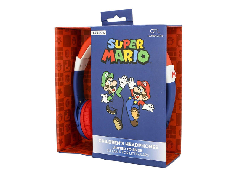 OTL Super Mario - Kinderkopfhörer - Lautstärke begrenzt 85dB max