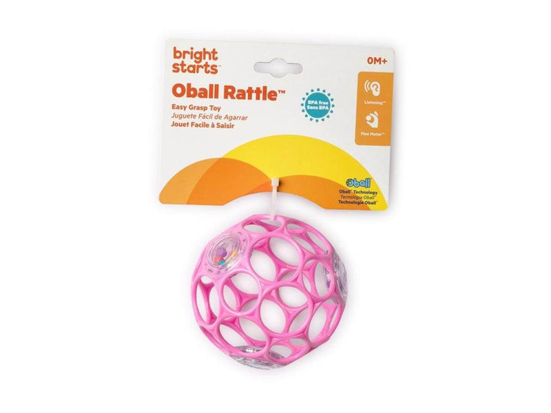 Oball Easy Grasp Rattle Pink