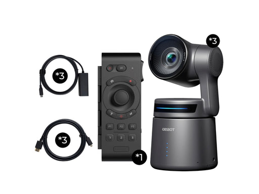 Obsbot Tail Air AI-Powered 4K PTZ Camera - Multicam Combo