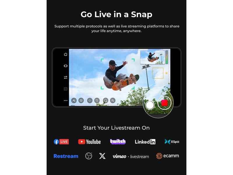 Obsbot Tail Air AI-Powered 4K PTZ Camera - Multicam Combo