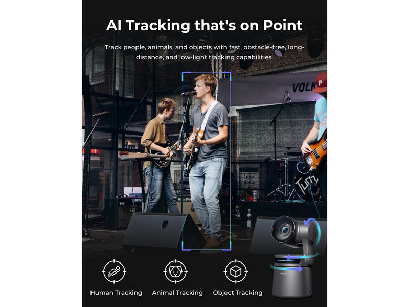 Obsbot Tail Air AI-Powered 4K PTZ Camera - Multicam Combo