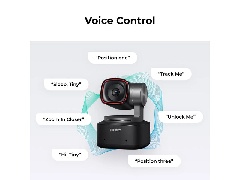 Obsbot Tiny 2 - AI-Powered PTZ 4K Webcam