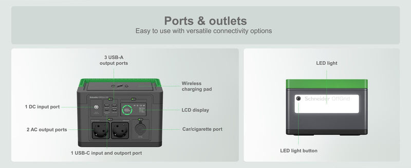 Schneider OffGrid Portable Power Station PPS330-GR 300 W