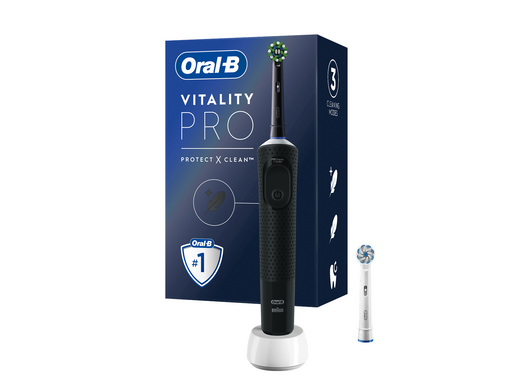 Oral-B Elektrische Zahnbürste Vitality Pro Black + Extra Refill