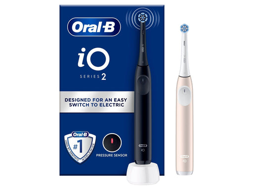 Oral-B Elektrische Zahnbürste iO2 Duo Night Black / Calm Pink