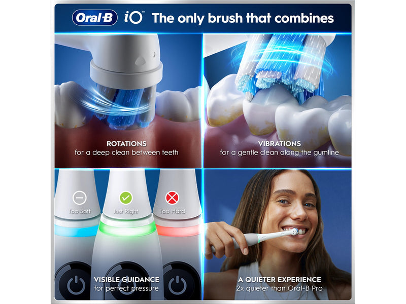Oral-B Elektrische Zahnbürste iO6 Grey Opal + 1 Extra Refill