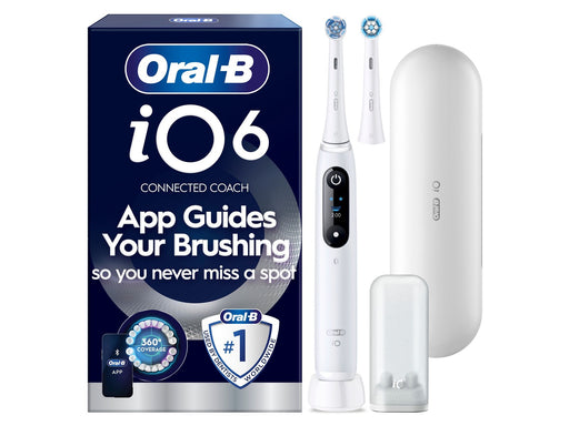 Oral-B Elektrische Zahnbürste iO6 White + 1 Extra Refill