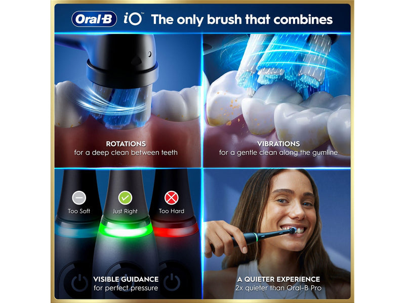 Oral-B Elektrische Zahnbürste iO9 Black Onyx + 1 Extra Refill