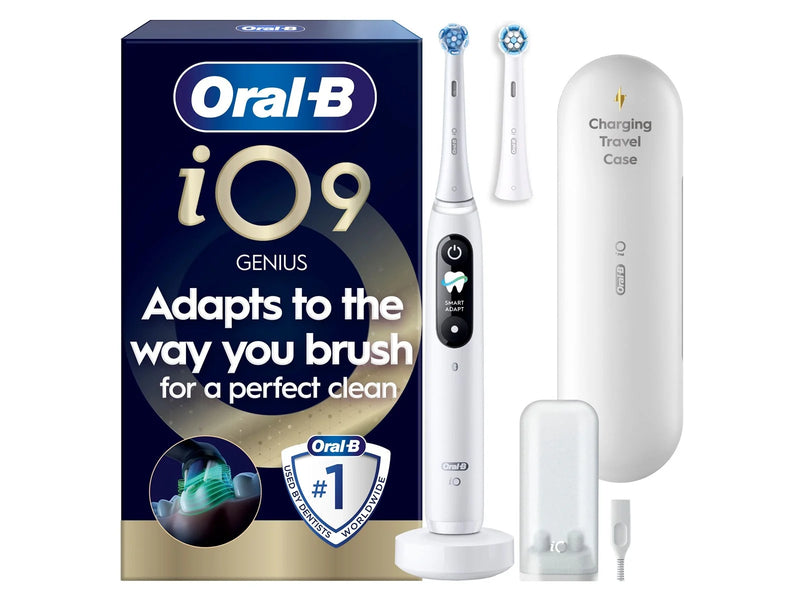 Oral-B Elektrische Zahnbürste iO9 White Alabaster + 1 Extra Refill