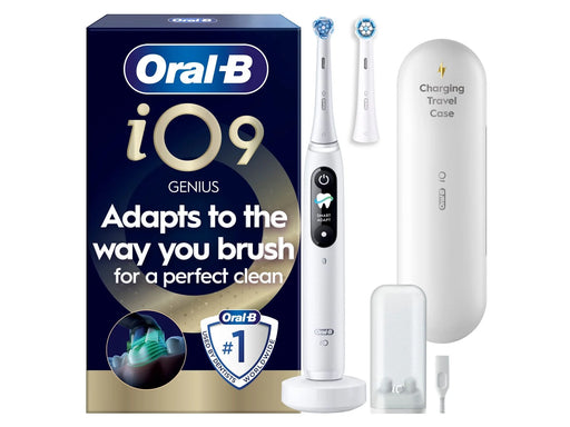 Oral-B Elektrische Zahnbürste iO9 White Alabaster + 1 Extra Refill