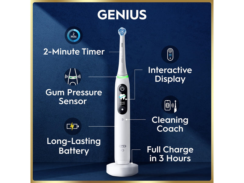 Oral-B Elektrische Zahnbürste iO9 White Alabaster + 1 Extra Refill