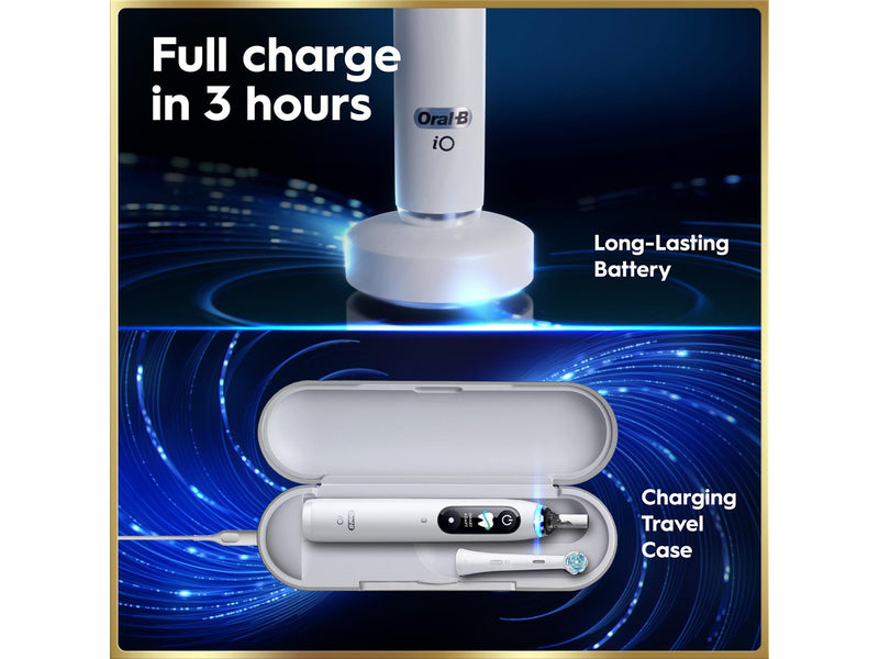 Oral-B Elektrische Zahnbürste iO9 White Alabaster + 1 Extra Refill