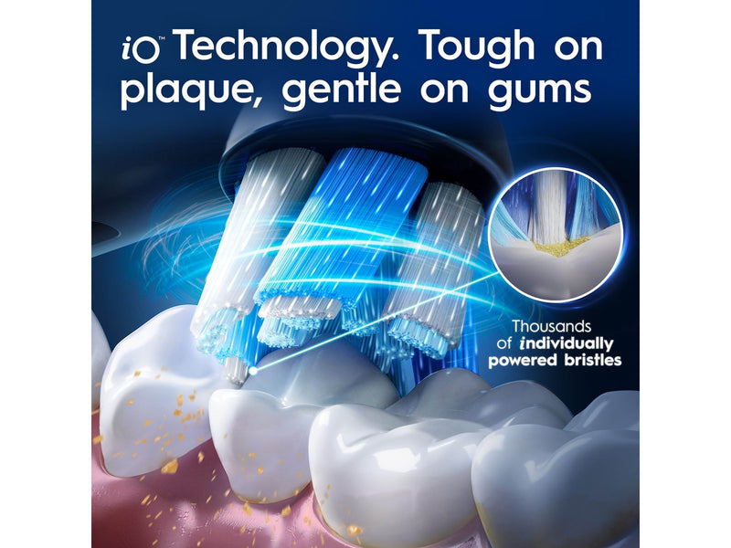 Oral-B Zahnbürste iO9 Black Gift Pack incl. Charging Travel Case + 2 extra brush heads