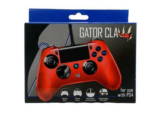 Orb Gator Claw - Red - Wired Controller - Sony PlayStation 4