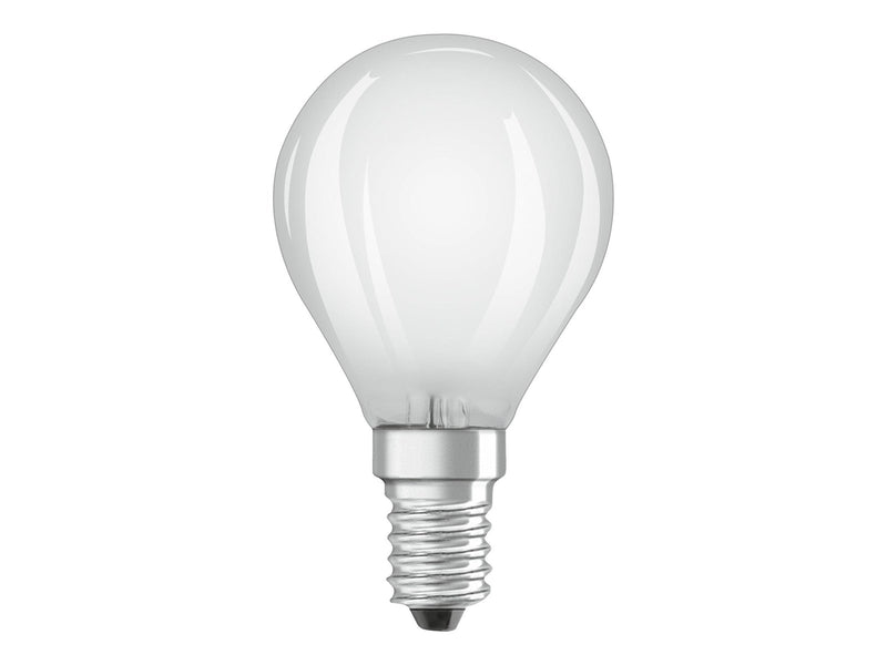 Osram LED-Lampe - LED light bulb - shape: P45 - frosted finish - E14 - 4 W - warm white light - 2700 K (pack of 2) E14