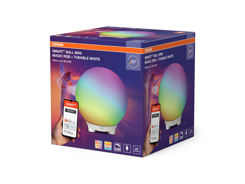 Osram  SMART+ Ball Light 160lm 2.5W RGB+822-865 Ø130 white WiFi