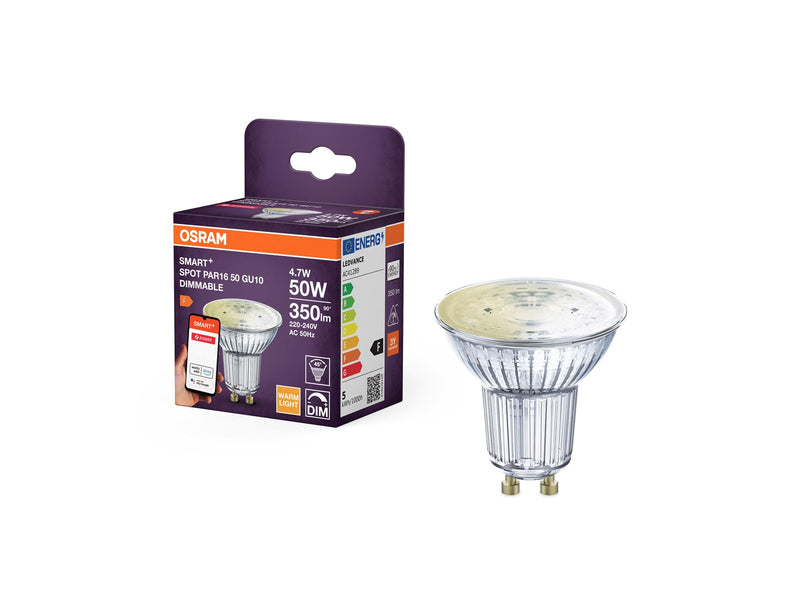 Osram  SMART+ PAR16 350lm 4.7W/827 (50W) GU10 36° Zigbee