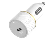 OtterBox Car Charger Bundle USB C 18W USB PD + USB C-Lightning Cable 1M White