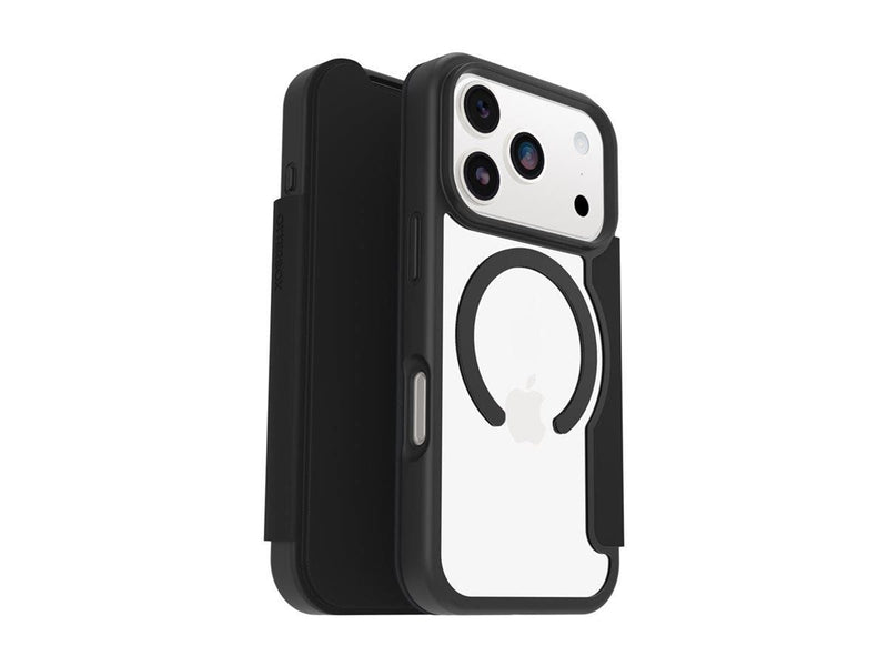 OtterBox React Folio MagSafe Apple iPhone 17 Pro Black Crystal - clear/black