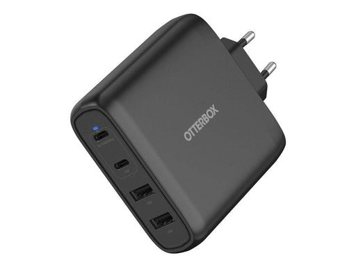 OtterBox Standard EU Wall Charger 100W GaN - 2X USB-C + 2X USB-A USB-PD - black