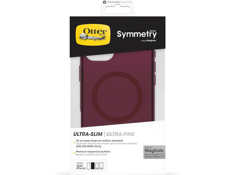 OtterBox Symmetry Clear MagSafe Apple iPhone 16 Plus Up Beet - red