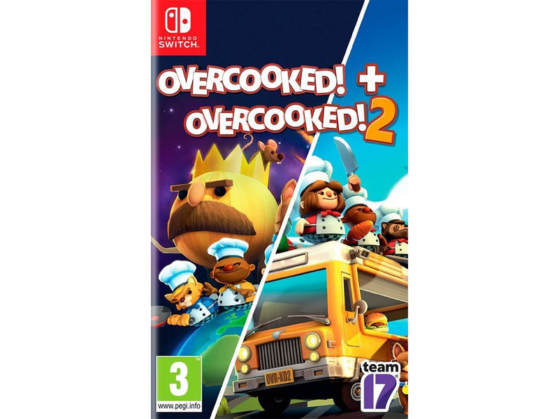 Overcooked + Overcooked 2 Double Pack - Nintendo Switch - Party - PEGI 3