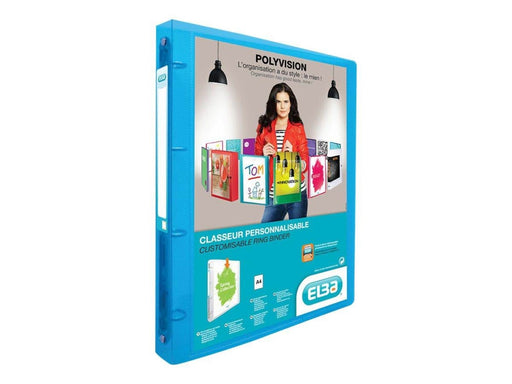 Oxford ELBA Polyvision - presentation ring binder - for A4 - capacity: 100 sheets - translucent blue